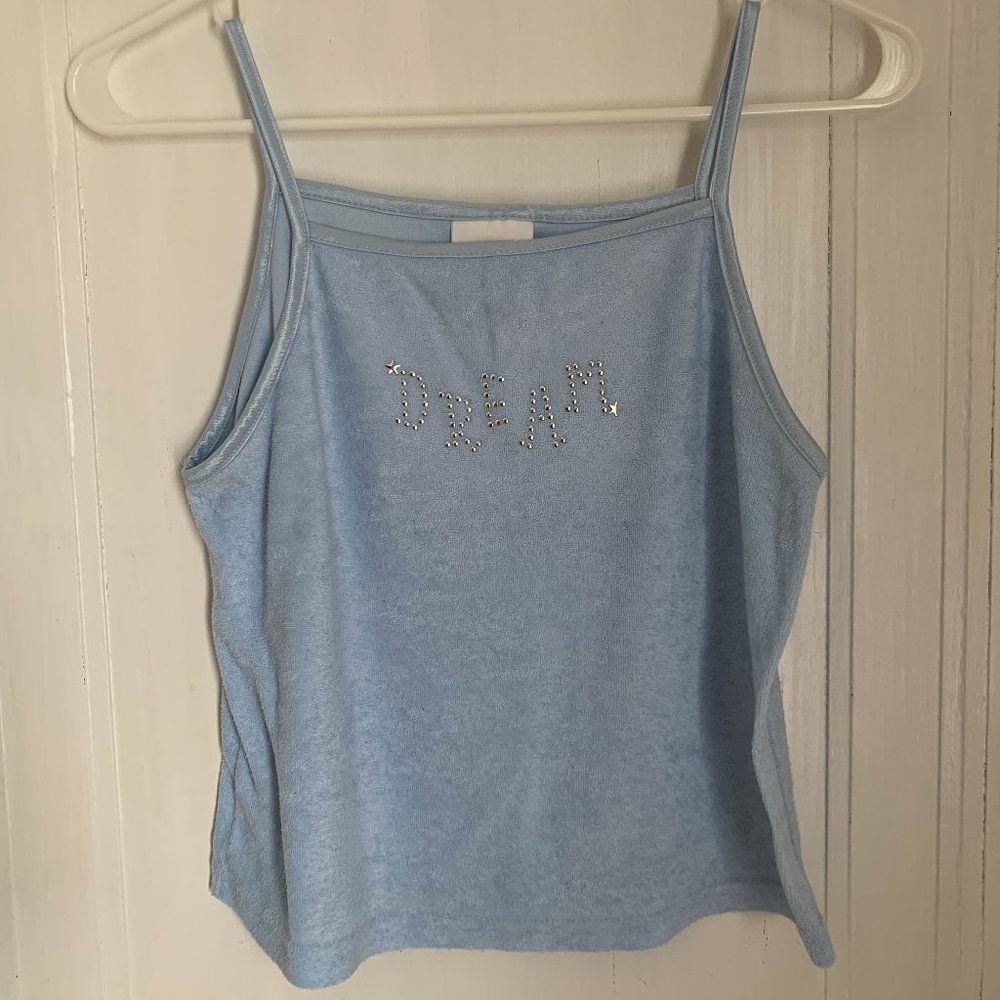 Vintage Dream Apparel Baby Blue Crop Top